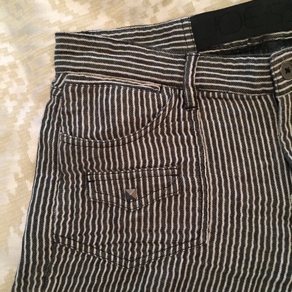Joe's Jeans Striped Linen Shorts w/ Metal Studs - Picture 3 of 6